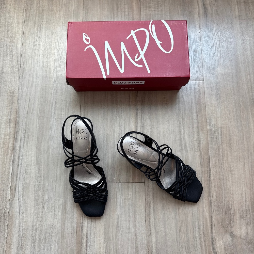 Impo Black Strappy Heel Shoes